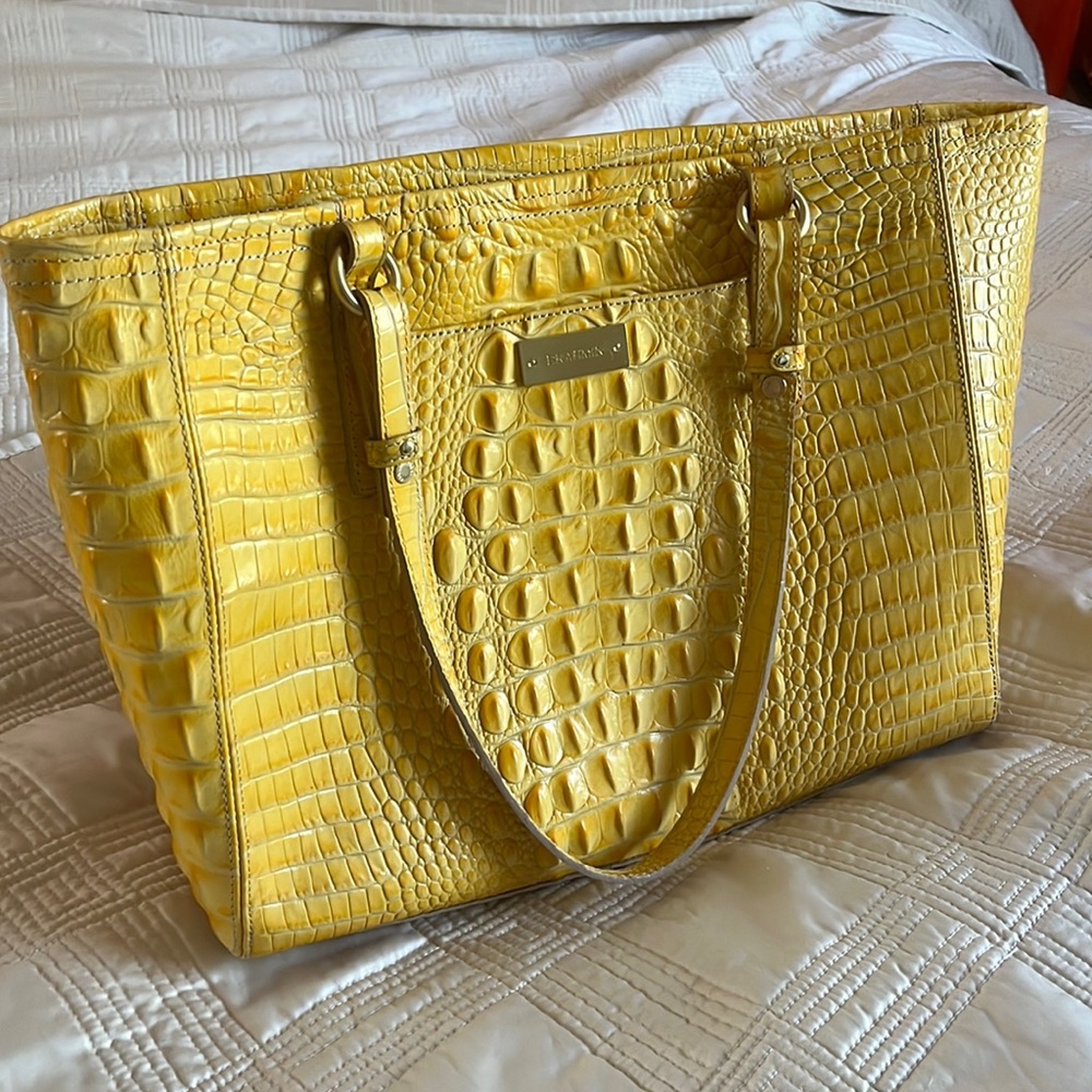 BRAHMIN Bag yellow animal skin